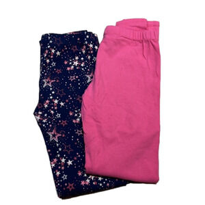 Girls Vigoss Leggings Set Size 14 Pink Blue Star